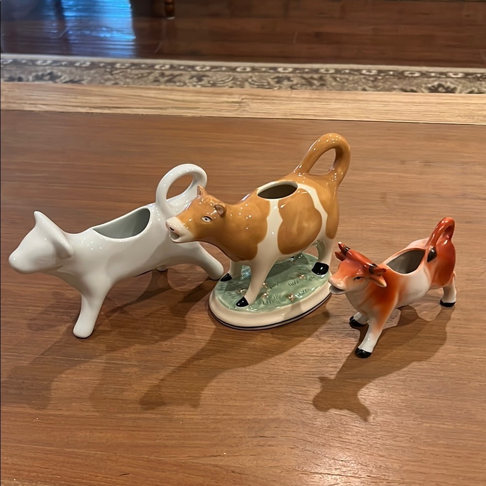 Ceramic Cow Creamer Set of 3